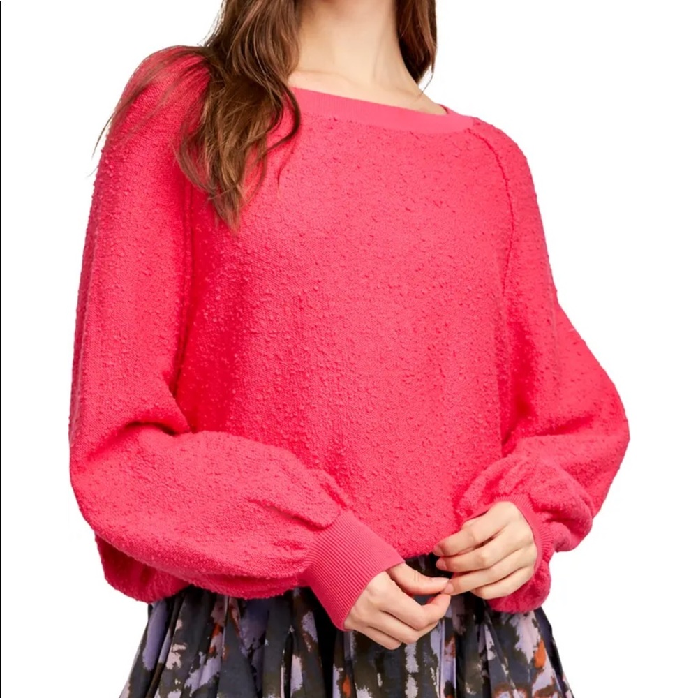 Free People Oversized Slouchy Raglan Pullover | Long Sleeves Sweater | Top
